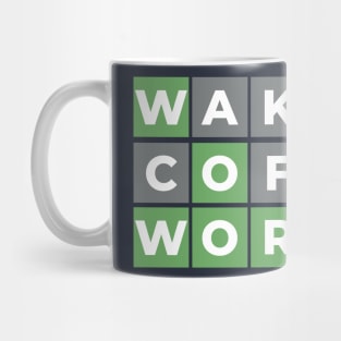 Wordle fannatic, Wake up, Coffee, Wordle Mug